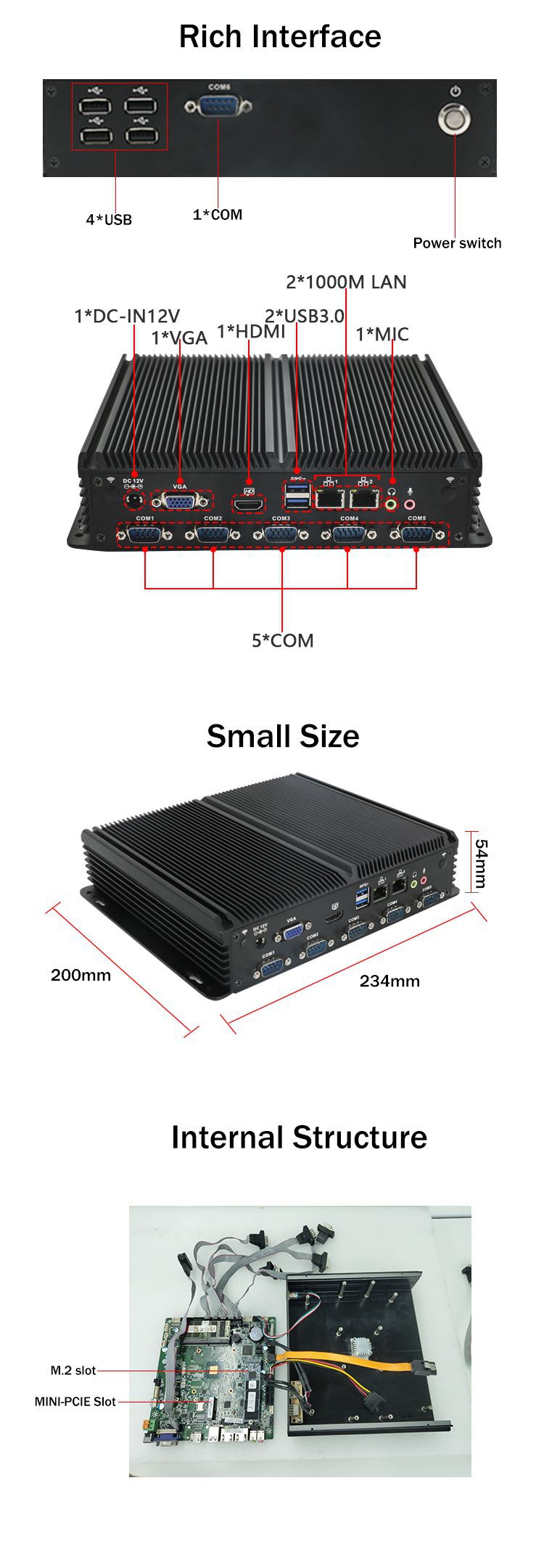 Fanless Industrial PC