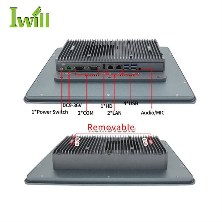 15 Inch Fanless Touch Panel Pc