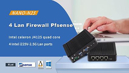 PC Mini 4x2.5G Lan J4125 Pfsense Baru